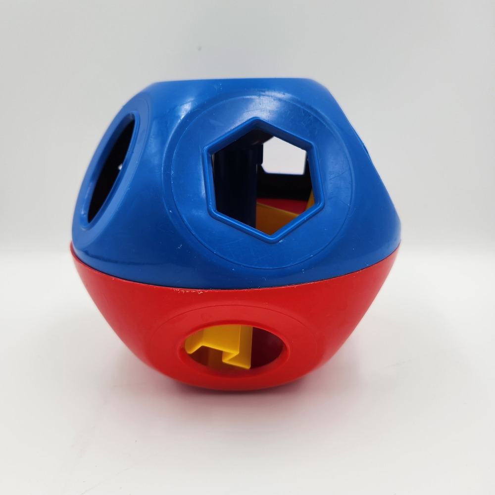 Tupperware Shape-O Toy Unisex Sorter Ball Vintage Educational 10 Shapes